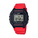CASIO Montre Sport W-218H-4BVEF - Homme - Rouge - 5 bars punane