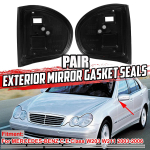 Paar auto v&auml;lisukse peegli tihend Mercedesele Benz W203 W211 CE klassi 2003-2006 k&uuml;ljepeegli tihendite kate 2038103716