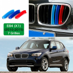 Sport M-stiilis V&auml;rv 7-ribiline iluv&otilde;re Kate Klamber Viimistlus BMW X1 E84 2010-2015 Esiosa neerukujuline iluv&otilde;re Dekoratiivne 7Bars Grille Cover