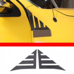 Black Carbon Fiber Front side fender sticker Trim Decor For Toyot Tundra 2007-13