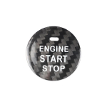 Car Carbon fiber sticker for one-button start of Subaru WRX Forester Outback car ignition switch interior accessories black carbon fiber