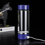 420 ml vesinikurikka vee tass elektriline vesinikurikka vee generaatorpudel, titaanist kvaliteetfilter, kaasaskantav antioks&uuml;dantide vedelik 420ml sinine