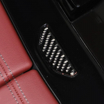Car For BMW 5 Series i5 G60 2024 2025 Soft Carbon Fiber Center Storage Box Switch Button Cover Trim Interior Accessories