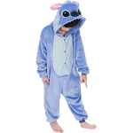 Laste Stitch Cosplay Kost&uuml;&uuml;m Flanellist Pidžaama Anime Lilo & Stitch Tunked &Uuml;hes t&uuml;kis Pidžaama Halloweeni Kost&uuml;&uuml;m Lapsele 130 gray