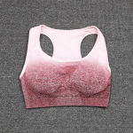 &Otilde;mblusteta kootud mitmev&auml;rviline gradient Sport Fitness Vaba aeg Jooga rinnahoidja naistele XL veinipunane v&auml;rv