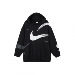 Nike Naiste Must Kirjadega Kootud Kapuutsiga S&auml;rk EU L must