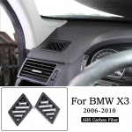 BMW X3 E83 2006-2010 jaoks ABS s&uuml;sinikkiust sisekujunduse komplekt Armatuurlaud Konsool K&auml;igukangi paneeli dekoratiivsed kattekleebised