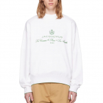 Jacquemus meeste tikitud &uuml;mmarguse kaelusega dressipluus - Varakevadine klassika, mugav, mitmek&uuml;lgne mood. S