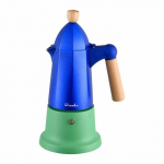 Itaalia kohvikeetja - Benetton - 6 tassi - Alumiinium - Sinine - 2-aastane garantii