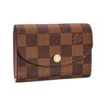 Louis Vuitton Rosalie Klappkinnitusega L&otilde;uendi ja Nahaga Rahakott Naiste Rahakott Pruun Roosa N64423 Box(Basic Set+Box)