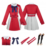 Matreeglam Nishikigi Chisoku Lagrits Tagasil&ouml;&ouml;k &Uuml;htne Takina Inoue Armas Lahing Cheerleading Halloween Kooli Kultuurikomplekt Cosplay, Kost&uuml;&uuml;m, Cosplay,