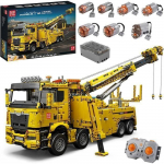 Bloc de construction compatible camion de pompiers motoris&eacute; mod&egrave;le assemblage brique enfants 4883 pcs.Bazarland30 kollane