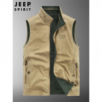 JEEP SPIRIT Meeste mitmetaskuline v&auml;listaskuga vest XL