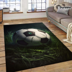 Jalgpall Murul Tr&uuml;kitud Flanellvaip Vastupidav Pehme Vaip Spordif&auml;nnidele Elutuba Magamistuba Lasteaed Dekoratsioon Kaasaegne Disain 80cm x 160cm