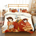Avatar The Last Airbender Voodipesu komplekt Vooditarvete komplekt Laste Anime Tekikate Voodikatte komplekt Voodipesu &Uuml;he-, Kahe-, King-suuruses 140x200cm 3pcs