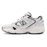 New Balance NB 452 Round Tip Leather Mid top Running Shoes Women's Black White D Width WX452SB(D) 35 white