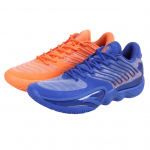 Anta Zap 2 Comfortable And Trendy Cushioning, Wear Resistant Low top Basketball Shoes Men's Blue Orange Mismatched 8125A1107-12 46