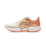Li Ning Super Light 22 Cushioning Breathable Low top Sprint Running Shoes Women's White Orange ARBV002-40 37