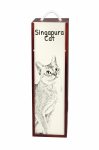 Singapura - wine box with a cat, alcohol box with graphics, personalized gift box from the Art-Dog brand pruun