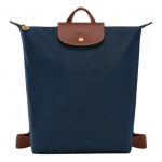 Longchamp Le Pliage Original Tekstuuriga logo Reguleeritav lai &otilde;larihm Taaskasutatud pol&uuml;amiidkiud K&auml;sikott Seljakott Naiste seljakott Tumesinine 10284089P68 Basic Set (Bag)