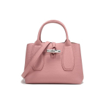 Longchamp Le Roseau Moodne Vabaaja Minimalistlik &Uuml;hev&auml;rviline Nahast &Otilde;lakott Totes V&auml;ikesed Naiste K&auml;ekotid Antiikroosa 10095HPNP13 Small