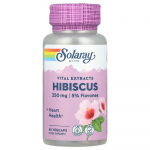 Solaray Hibiskuse lilleekstrakt 250 mg, 60 taimetoitlast kapslit