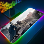 Assassins Creed P&auml;rlmutterhiirematt M&auml;nguri RGB-hiirematt Taustvalgustusega klaviatuur M&auml;nguri t&uuml;druk XXL-s&uuml;learvuti matt Lauamatid Lauaplaat RGB600x300x3mm white