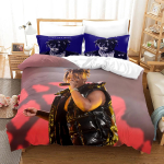 Uus Juice Wrld Voodipesukomplekt &Uuml;heinimese Twin T&auml;iskasvanu Queen King Suuruses T&auml;htedega Juice Wrld Voodikomplekt T&auml;iskasvanu Laste Magamistuba Tekikoti Komplektid 3D 018 135x200cm