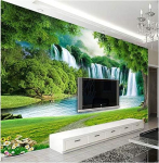 Kose 3D tapeet Mururoheline maastik Seinakleebis Elutuba Magamistuba Taust Dekoratiivne tapeet 200 cm(W) x 140 cm(H) gray