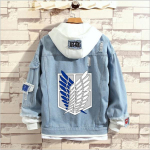Attack On Titan Jacket vabaaja avar teksajakk meestele ja naistele S sinine