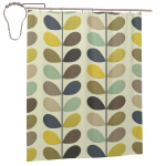 Orla Kiely Multistem Du&scaron;ikardin Vannituba Pol&uuml;ester Veekindel Vannikardinad Konksudega W180H230(CM)-1 Pcs