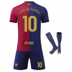 Barcelona 10 Yamal Laste Jalgpalli S&auml;rgi Komplekt Sinine Spordir&otilde;ivad Noorte Treeningm&auml;ngu &Uuml;likond 110-120 CM sinine