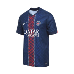 Nike Paris Saint-Germain 2025-2026 Hooaeg Koduv&auml;ljaku F&auml;nnide L&uuml;hikeste Varrukatega Jalgpallis&auml;rk Meeste Topid Tumesinine HJ4593-411 L blue
