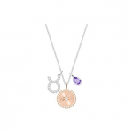 Swarovski T&auml;hem&auml;rgi Seeria Ripats S&otilde;nn Lilla Kaelakee Naiste kaelakee 5349223 Box (Random Color)