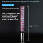 Tennis Magnetkontrolliga Servimissvingi Tugevuse Treenija Simuleerib Tegelikku Swingi Treenijat Roostevaba Teras