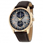 Citizen Eco-Drive seeria mitme sagedusriba kvartsmeeste k&auml;ekell Must AT8113-12H Regular Watch Box,Brown