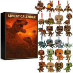 2026UUS Dinosauruspark J&otilde;ulueelsed Kalender 2025 24 &uuml;llatuskujukesega J&otilde;ulude J&otilde;ulueelsed Kalender Halloweeni ja J&otilde;ulude jaoks As shown