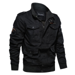 Kevadine ja s&uuml;gisene meeste vabaaja t&ouml;&ouml;jope mitme kotiga puuvillane suur s&otilde;jav&auml;emantel 6XL black