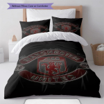 Man Utd voodipesu Tekikomplekt Tekikate Padjap&uuml;&uuml;r Kodu kaunistus S&uuml;nnip&auml;evakingitus (1 * tekikott + 2 * padjap&uuml;&uuml;ri, ilma s&uuml;damikuta) 135x200cm