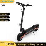 JOYOR T-PRO DGT 25KM/H Elektriroller 10 Maastikurehv 48V26AH 500W*2 Kahe mootoriga H&uuml;drauliline pidur H&uuml;drauliline vedruamortisaator E-roller T-PRO(DGT) 25KM/H must
