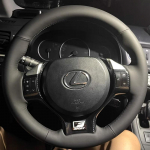 Lexus CT200h NX200h 2011-2020 jaoks Must Suede&Nahast Punutud Autojuhtimispuldi Kate Salongi T&auml;ielik Katte Aksessuaar