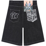 Hip Hop Moes Vabaaja Meeste Denim L&uuml;hikesed P&uuml;ksid Meeste Mood Retro Stiil Jeans L&uuml;hikesed P&uuml;ksid Suur Suurus S sinine