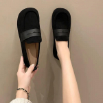 Retro stiilis &uuml;mmarguse ninaga kingad naistele kontorisse kontsaga slip-on sotsiaalsed populaarsed Y2k 2025 suvine &scaron;ikk punkt hulgim&uuml;&uuml;k naiste korterid 35