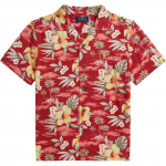 Polo Ralph Lauren Vabaajus&auml;rk Troopilise lilleprindiga L&uuml;hikeste varrukatega Camp Klassikaline versioon Lastele Laste s&auml;rgid 323B13804-001 XL