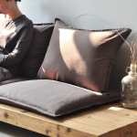 P&otilde;hjakleit Linane Meditatsioonipadi Jaapani Stiilis Tatami Matt Paksult Polsterdatud Istmepadi Zen Jooga Diivani Aknalaua Magamistoa jaoks Cushion 65X65cm tumepruun v&auml;rv