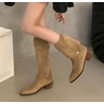 Uued Populaarsed Retro Stiilis Klapp-n&ouml;&ouml;biga Naiste P&otilde;lvp&uuml;ksid Terava Ninaga Ruudukujulise Kontsaga Vabaaja Naiste Kingad Zapatos De Mujer 35 khaki