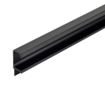 Alumiiniumisulamist liugukse k&auml;epide s&uuml;vistatav piludega kapi k&auml;epide m&ouml;&ouml;blisahtlitele riidekappidele 300mm 400mm (black,400 mm) must