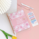 100 &uuml;mbrikut S&auml;&auml;stuk&auml;sklus Eelarve Sakura Sideaine Sideaine Komplekt Eelarve Sideaine Rahakottide &Uuml;mbrikutega Eelarve Planeerija jaoks (as the picture,A5&A5)