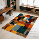 Kaasaegne geomeetriline t&ouml;&ouml;toa libisemiskindel vaip Kodu kaunistus Pestav kohev elutoa vaip Kokkupandav magamistoa s&ouml;&ouml;gitoa matt Pehme 160cm x 200cm