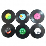 Retro CD-disain libisemisvastane silikoonist joogialused Pad Cup Coffee Mat Placemat
